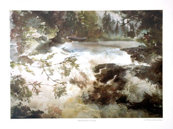 Boundary Waters Canoe Area, BWCA Waterfall, Portage